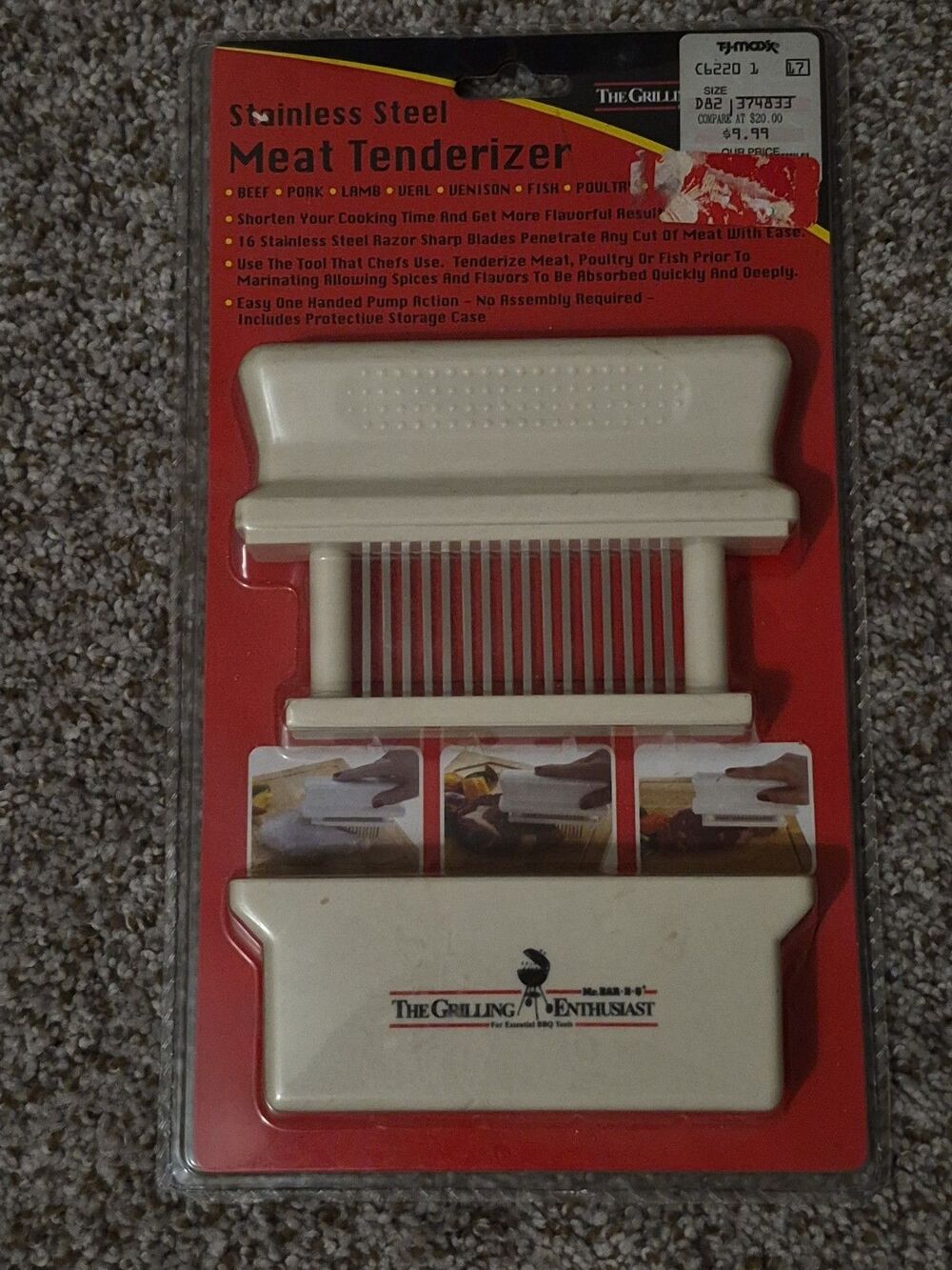 Jaccard Quality Mini Meat Tenderizer, 16 Knives The natural way to tender meat